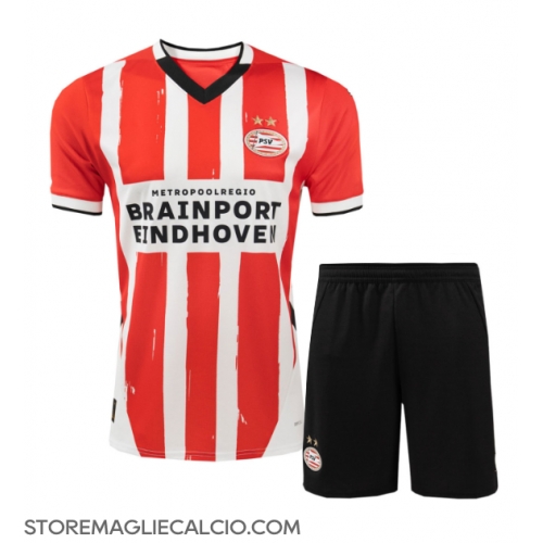 PSV Eindhoven Maglia Gara Casa Repliche 2024-25 Bambino Maniche Corte PSV Eindhoven Maglia Gara Casa Repliche 2024-25 Bambino Maniche Corte